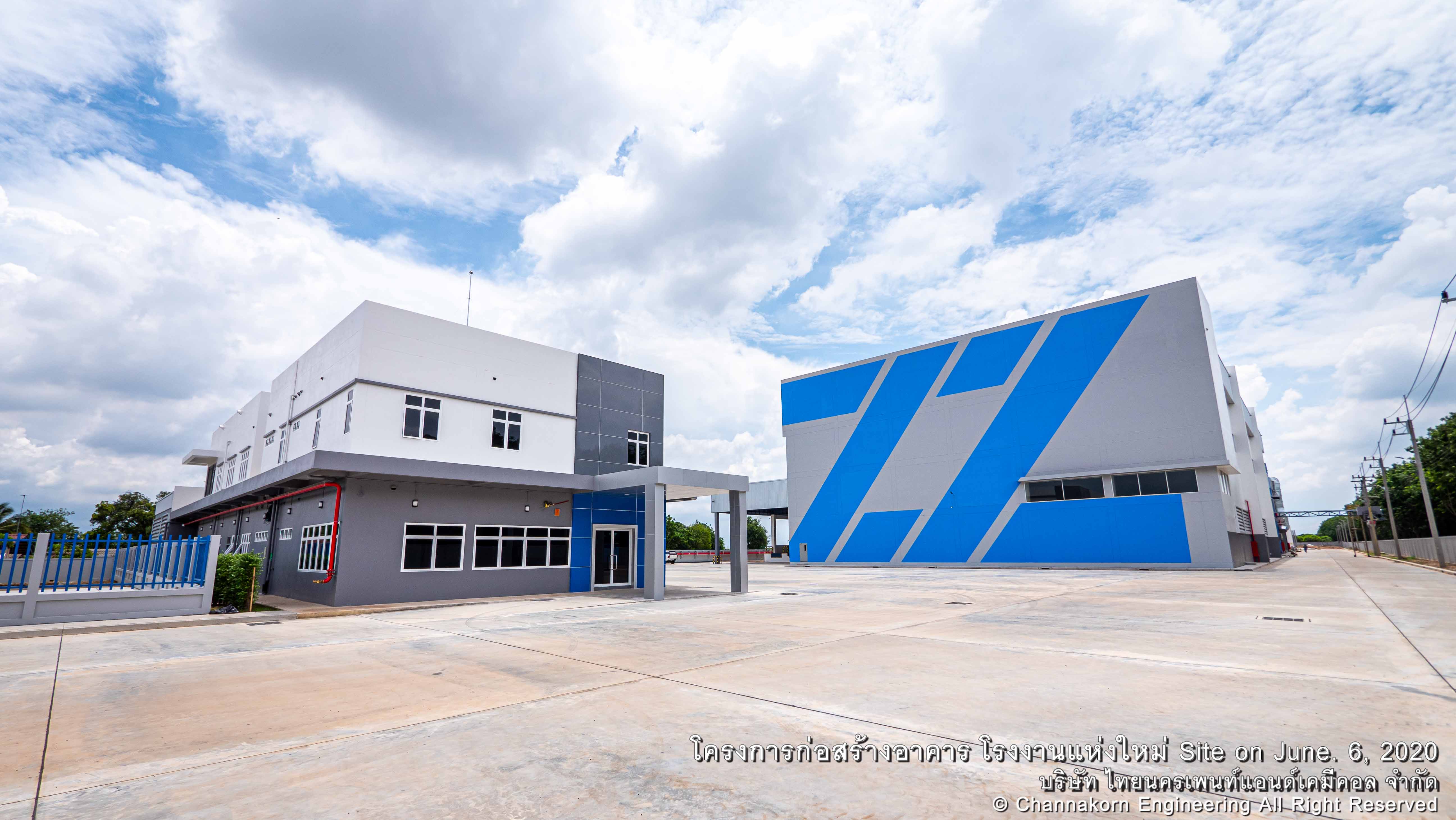 Construction of a new factory of Thainakornpaint and Chemical Co,.Ltd.  - Channakorn Engineering Co.,Ltd.