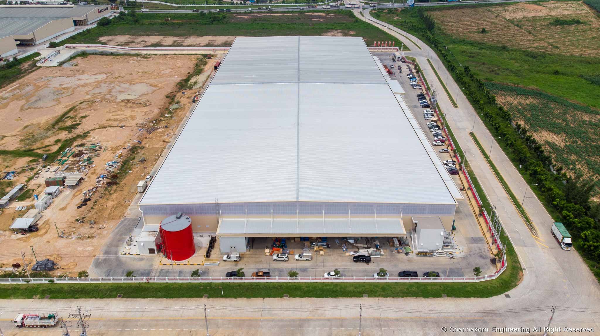 Warehouse Construction EAstern Seaboard center EDC (Phase 14) of Katon Natie Co.,Ltd. - Channakorn Engineering Co.,Ltd.