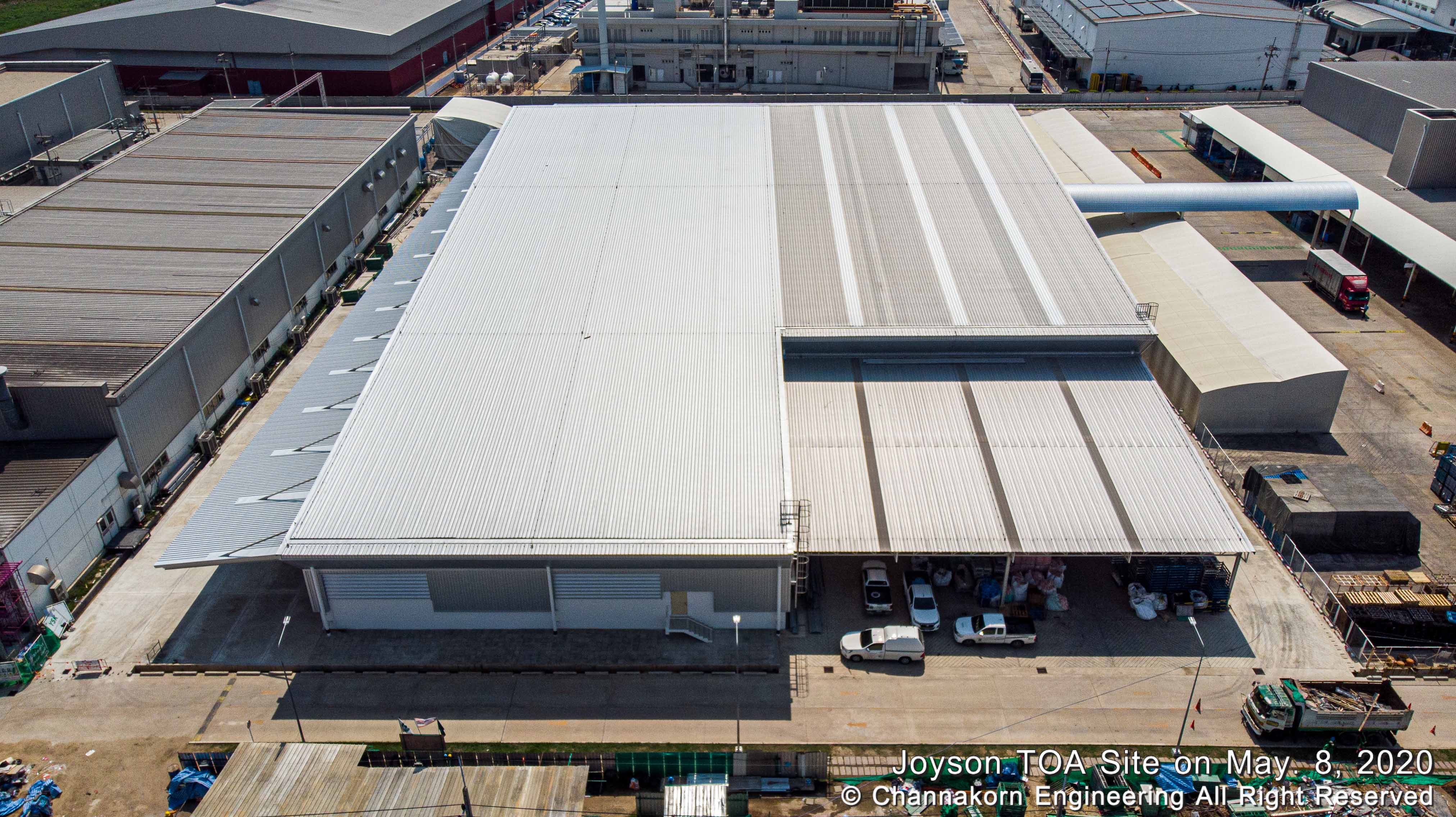 Construction of a new Warehouse of Joyson-Toa Safety Systems Co.,Ltd - Channakorn Engineering Co.,Ltd.
